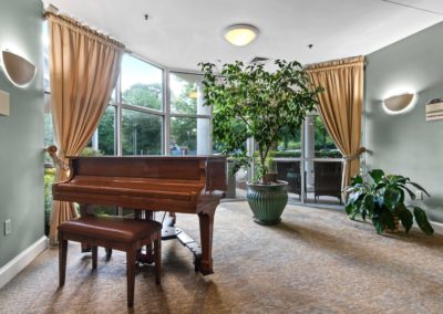 Terrace living room piano
