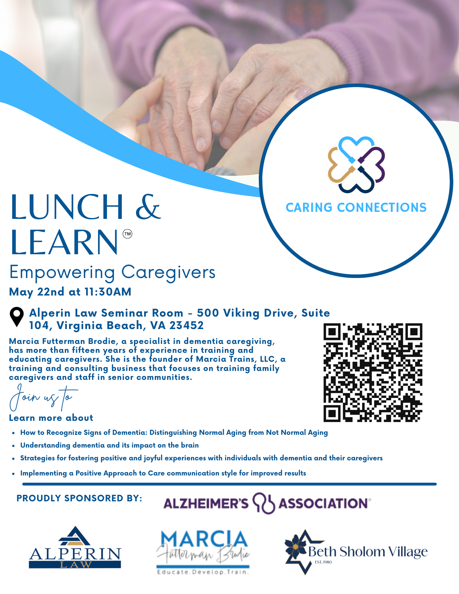 Empowering Caregivers Lunch & Learn Flyer