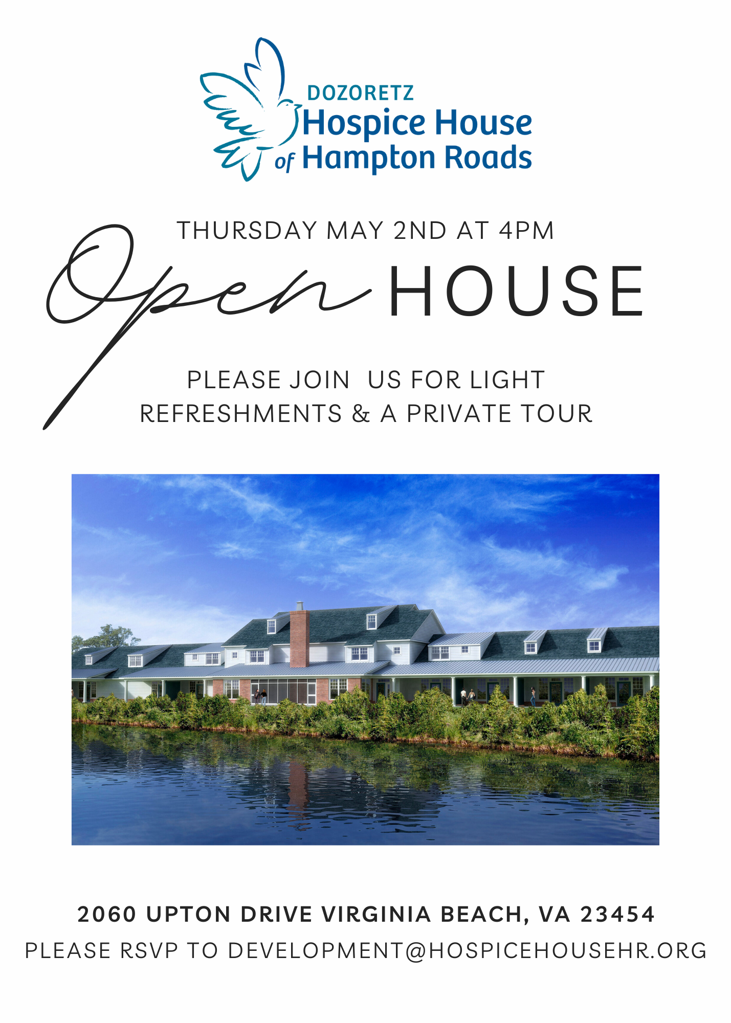 Hospice House Open House Flyer